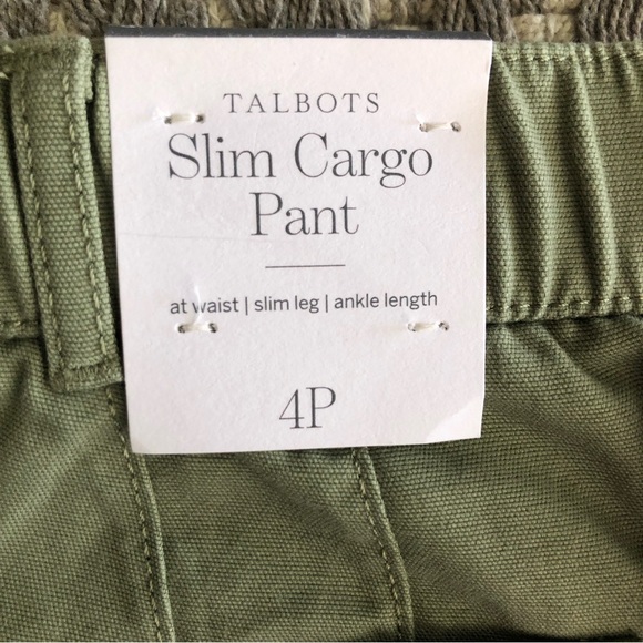 Talbots slim cargo pant size 4P - Picture 10 of 11